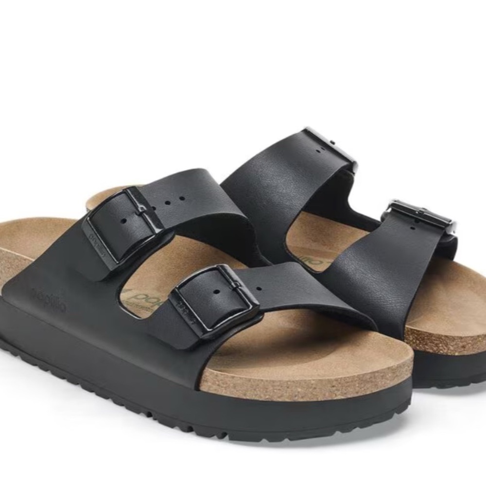 Birkenstock Black Sandals platform